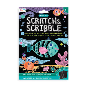 Open image in slideshow, OOLY | Mini Scratch &amp; Scribble Art Kit
