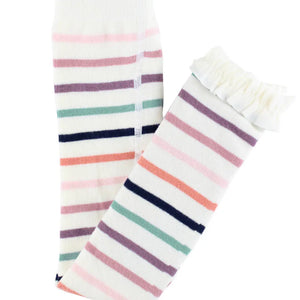 Open image in slideshow, Ruffle Butts | Patterned Footless Ruffle Tights
