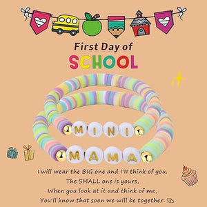 Open image in slideshow, First Day of School Mama &amp; Mini Bracelets
