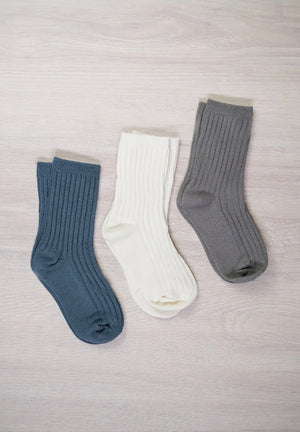 Bee & Magnolia | 3 Pack Ribbed Socks