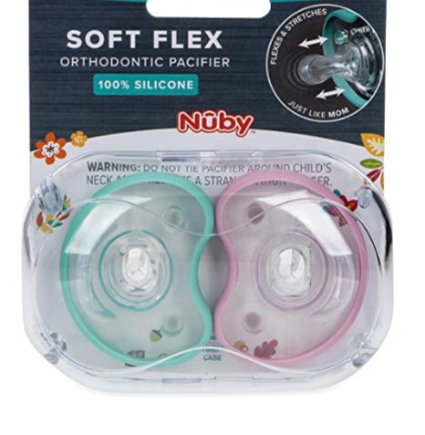 Nuby | Soft Flex Soother |  Orthodontic Pacifier