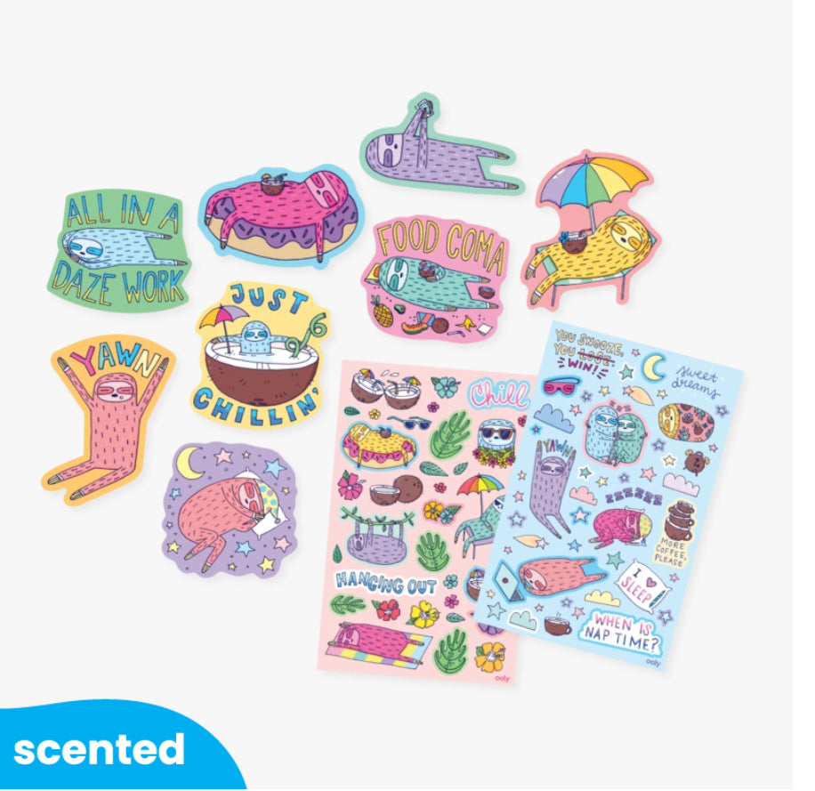 OOLY | Scented Stickers | 8 Die Cut Stickers Pack