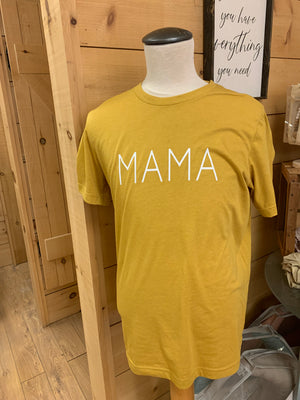 Open image in slideshow, Rudie Jo | MAMA T-Shirts | Mustard XS
