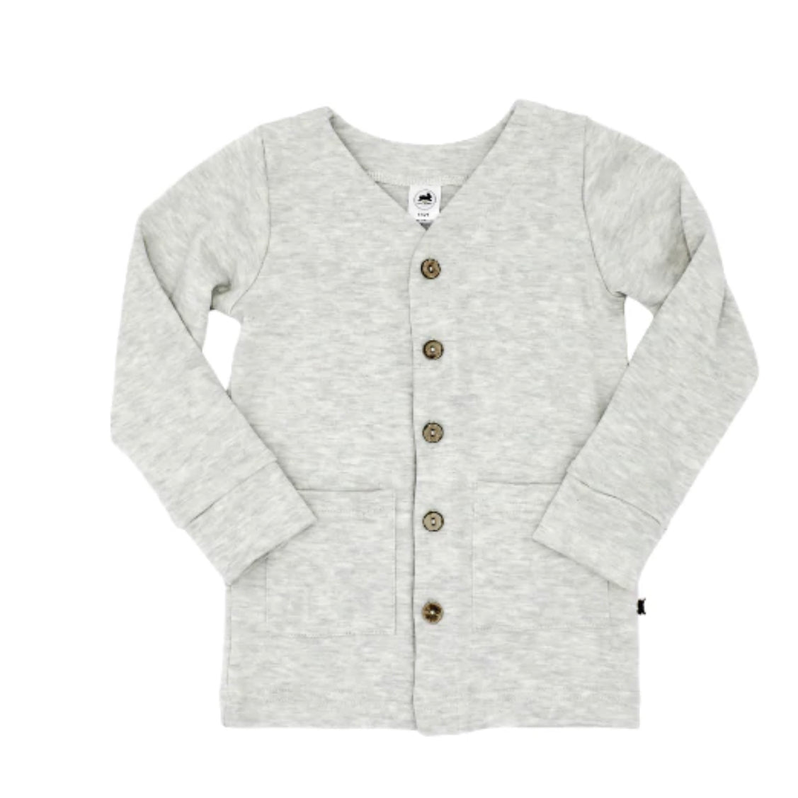 Little & Lively | BABY/KID'S BAMBOO/COTTON CARDIGAN | ASH
