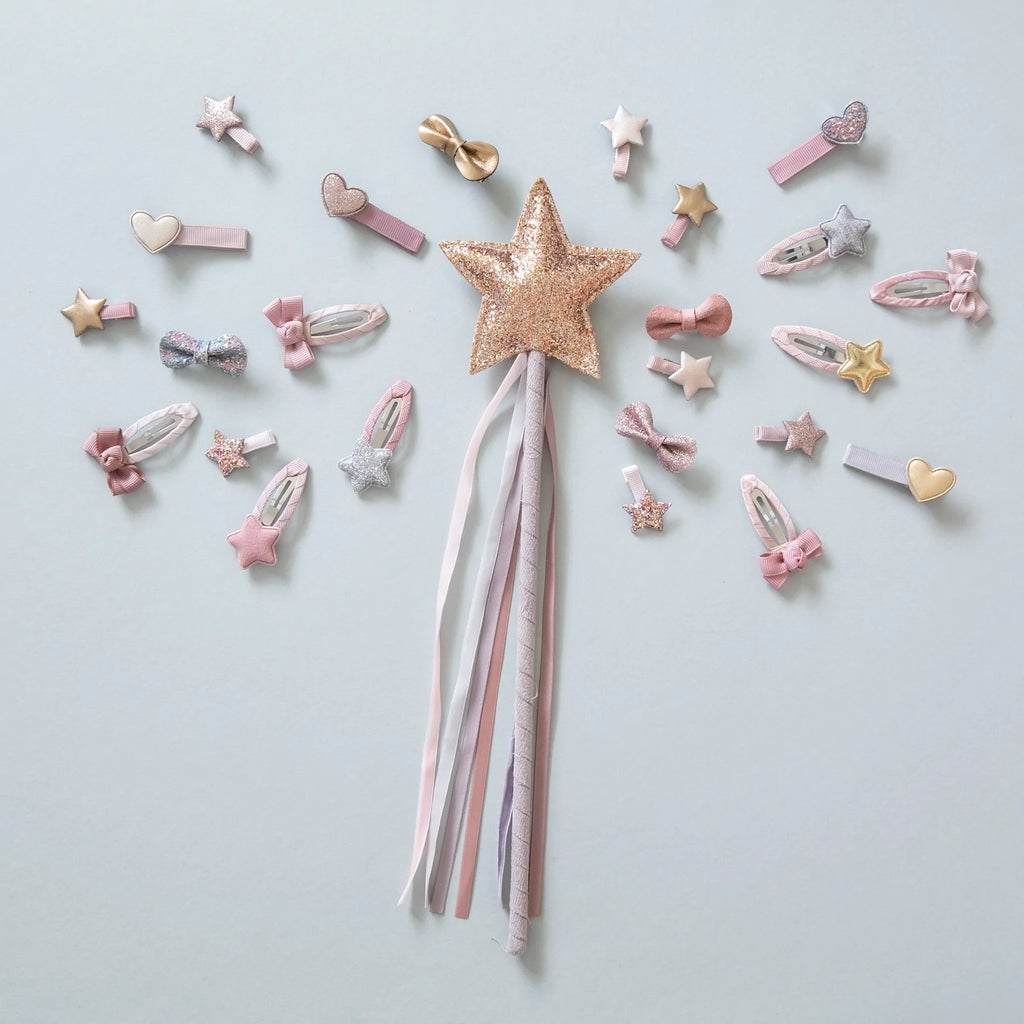 Mimi & Lula | Pink Star Velvet Ribbon Wand