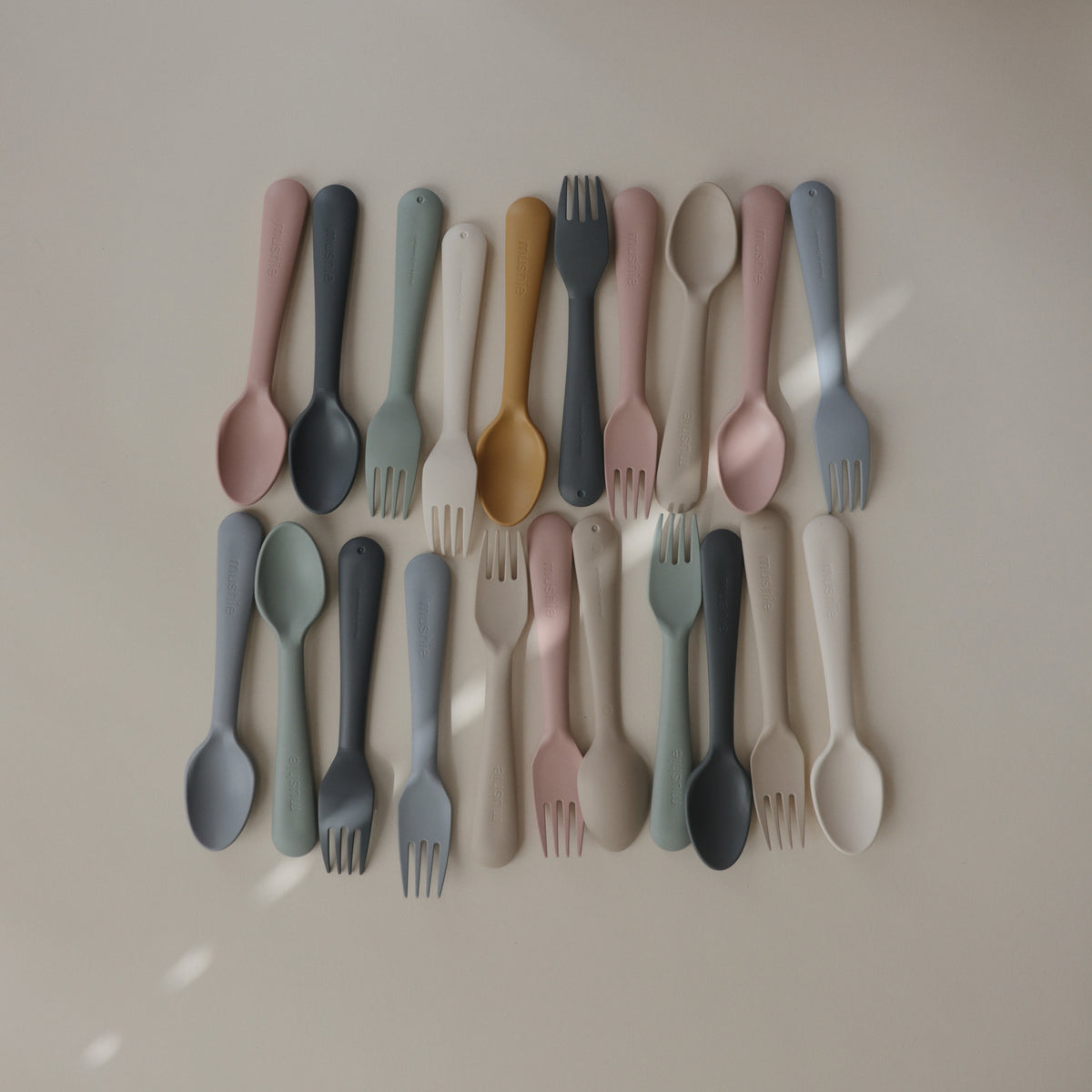 Mushie | Fork + Spoon Set