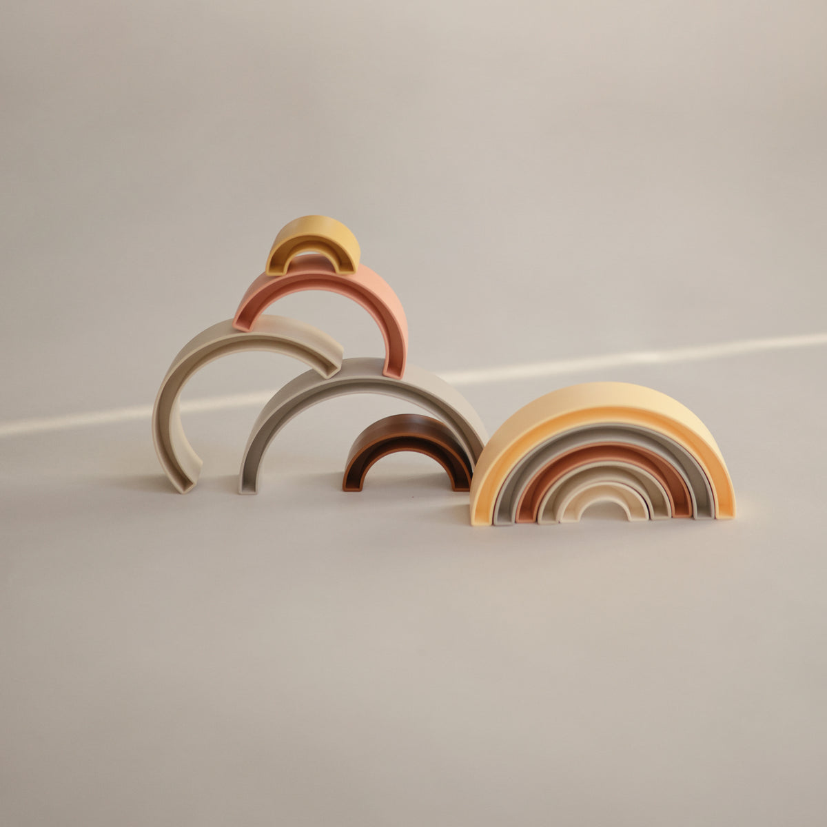 Mushie | Rainbow Stacker Toy